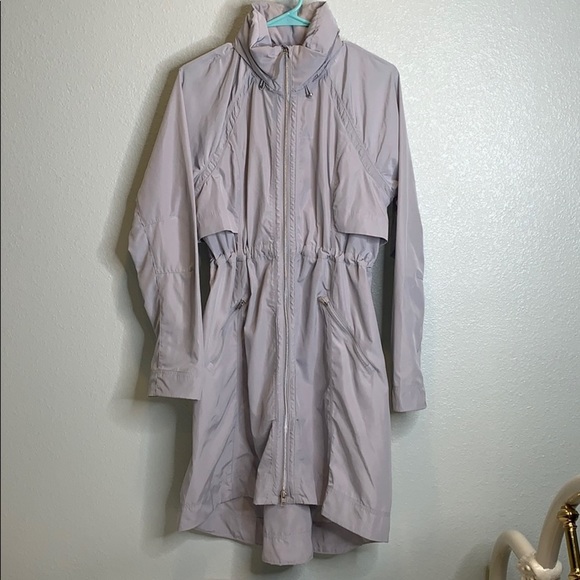 Athleta Jackets & Blazers - ATHLETA // hooded water resistant zip up trench coat jacket